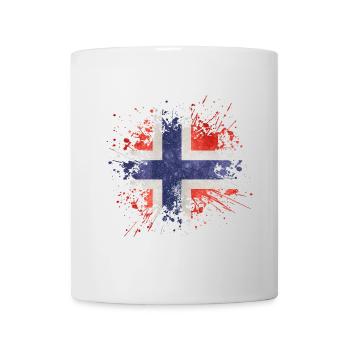 Norway Flag Splash Norway Design - Mug - white - Front