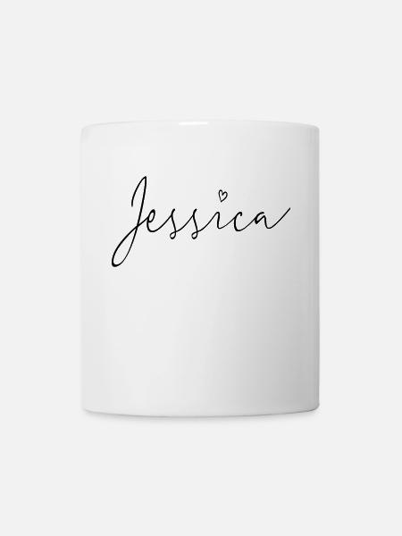 Jessica nom prénom - Mug blanc - blanc