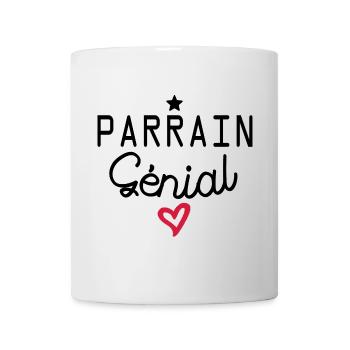 parrain génial - Mug blanc - blanc - Devant