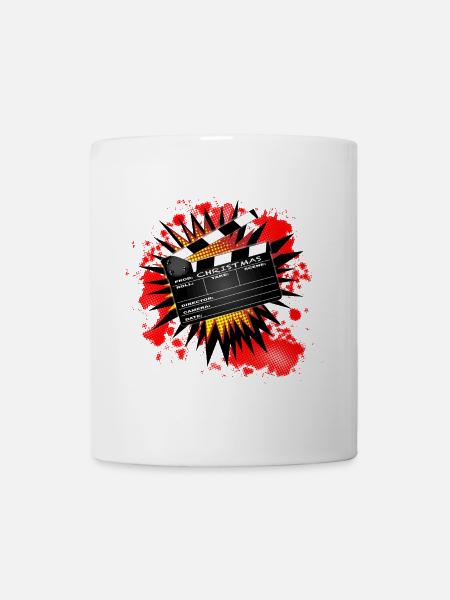 Weihnachten Clapperboard - Tasse - Weiß