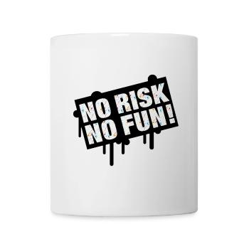 Kein Risiko, keine Zeit, Celebration Design - Tasse - Weiß - Vorne