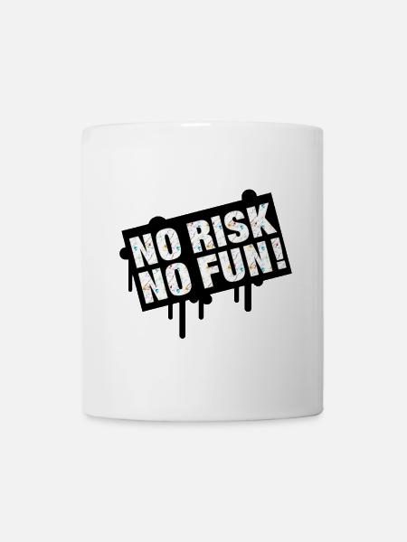 Kein Risiko, keine Zeit, Celebration Design - Tasse - Weiß