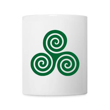 Triskelion grün - Tasse - Weiß - Vorne