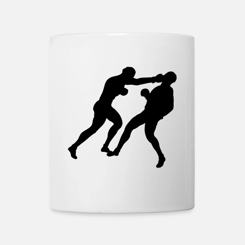 Boxe boxe - Mug blanc - blanc
