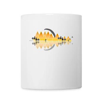 Parapente Parapente Montagnes Vintage - Mug blanc - blanc - Devant