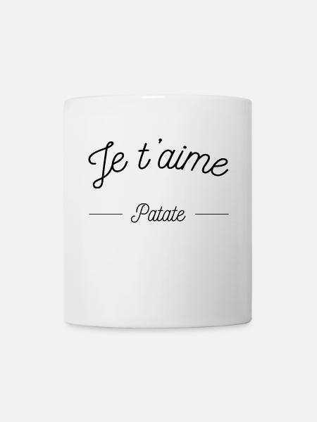 je t'aime patate - Mug blanc - blanc