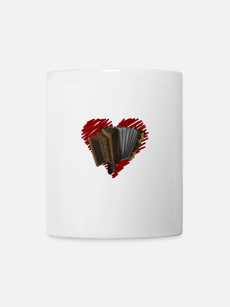 Harmonika Love | ZiachON! - Tasse - Weiß