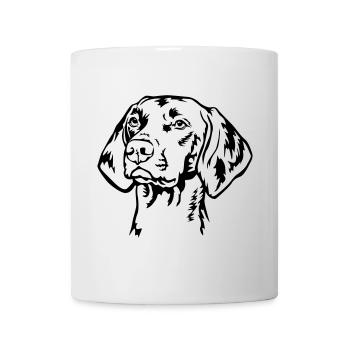 Magyar Vizsla head - Mug - white - Front