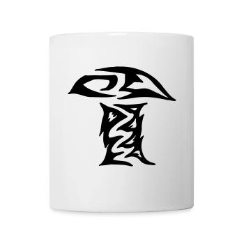 Pilztribal Pilz Tribal einfach - Tasse - Weiß - Vorne