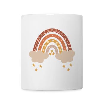 Boho Regenbogen Baby Junge Mädchen Geburt Geschenk - Tasse - Weiß - Vorne