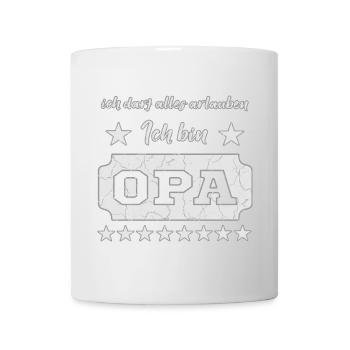 Spruch Opa - Tasse - Weiß - Vorne