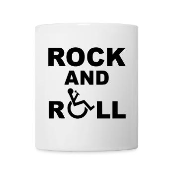 Rock and roll, wheelchair musician, music * - Mug - white - Front