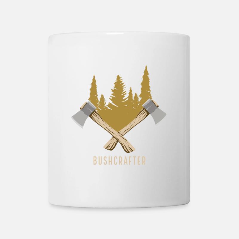 Bushcrafter Outdoor Survival Design - Tasse - Weiß