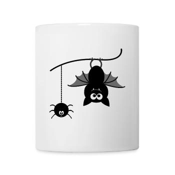 Fledermaus und Spinne - Tasse - Weiß - Vorne