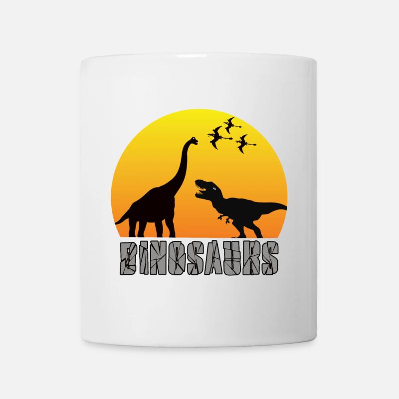 Dinosaurier - Tasse - Weiß