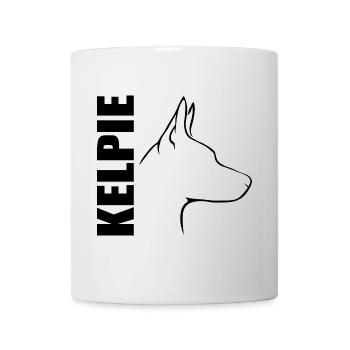 KELPIE chien chien chien de refuge Wilsigns - Mug blanc - blanc - Devant