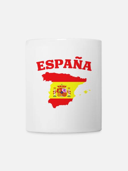 Espagne Espana Drapeau géographique - Mug blanc - blanc