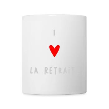 retirement. HAPPY RETIREMENT. HAPPY RETIREMENT. I LOVE - Mug - white - Front