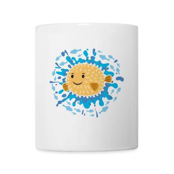 Sweet little puffer fish - Mug - white - Front