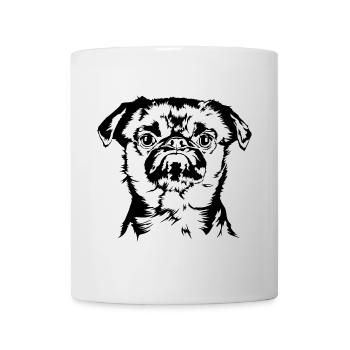 Petit Brabançon Portrait Hunde Hund Wilsigns - Tasse - Weiß - Vorne