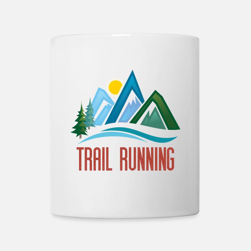Trail Running - Mug blanc - blanc