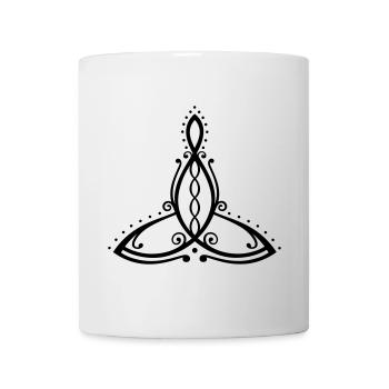 Celtic Motherhood Symbol Mother with four children - Mug - white - Front