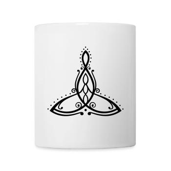 Celtic Motherhood Symbol Mother with three children - Mug - white - Front