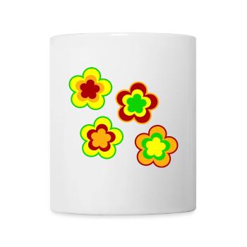 70s Flower Pattern - Mug - white - Front