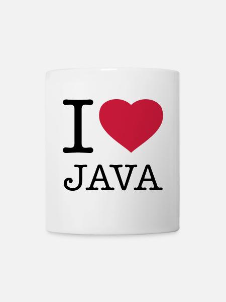 I LOVE JAVA - Tasse - Weiß
