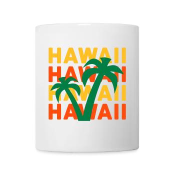 Hawaii Hawaii Hawaii Hawaii (Palmen) - Tasse - Weiß - Vorne