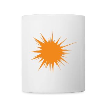 flash | explosion | Sun orange | Vectorgraphic - Tasse - Weiß - Vorne
