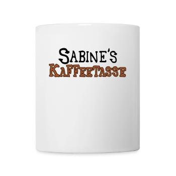 Sabine's Kaffeetasse - Tasse - Weiß - Vorne