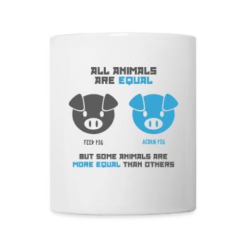 Feed Pig, Acorn Pig - Mug - white - Front