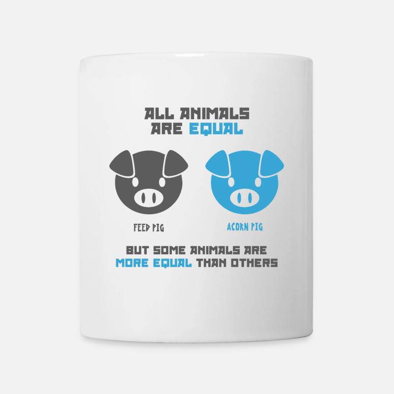 Feed Pig, Acorn Pig - Mug - white