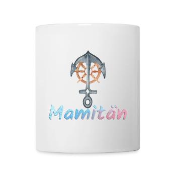 Damen Mamitän Segeln Mama und Kapitänin Segelboot - Tasse - Weiß - Vorne