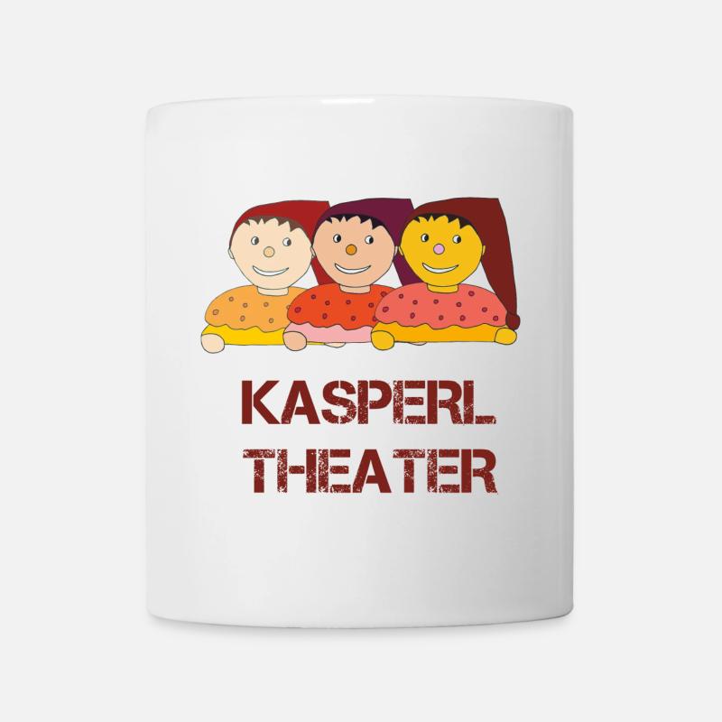Kasperltheater lustig - Tasse - Weiß