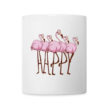 Flamingos - Tasse - Weiß - Vorne