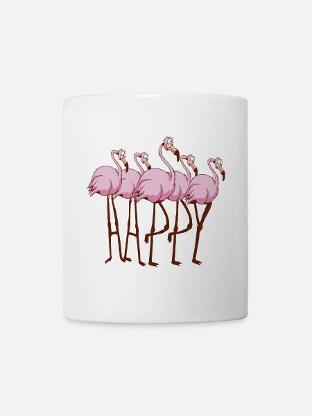 Flamants roses - Mug blanc - blanc