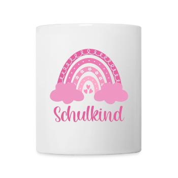 Schulkind Regenbogen - Tasse - Weiß - Vorne