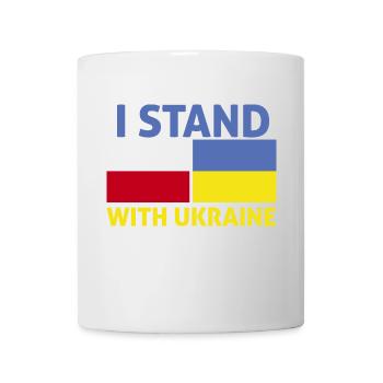 poland Stand With Ukrain I Stand With Ukraine - Mug - white - Front