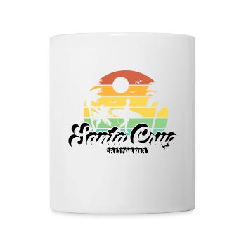Santa Cruz California retro vintage 70s style - Mug - white - Front