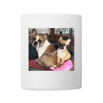 Hundeelterns Herzblatt Motiv - Tasse - Weiß - Vorne