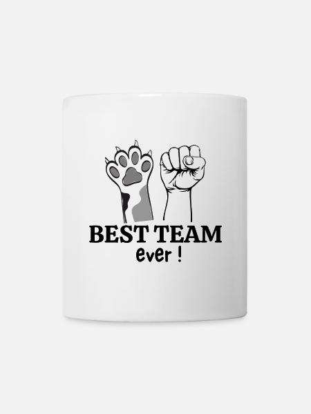 chien, propriétaire de chien, amoureux des chiens - Mug blanc - blanc