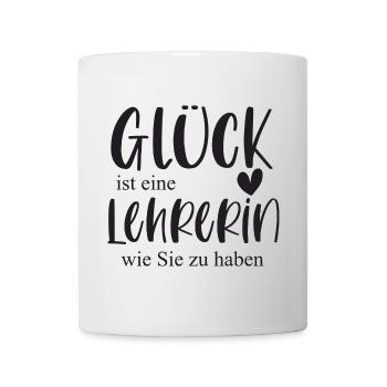 Lehrerin Danke Geschenk Abschied - Tasse - Weiß - Vorne