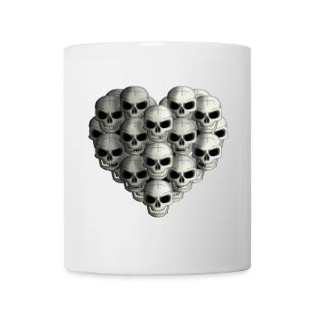 Skulls Heart R6Z - Mug - white - Front