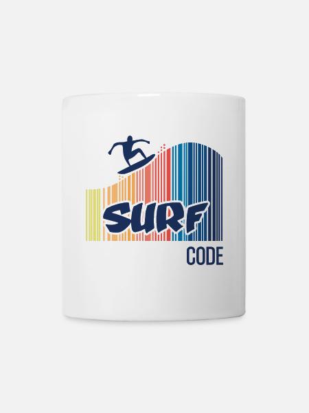 Surfcode - Tasse - Weiß
