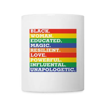 Motivational rainbow color combination - Mug - white - Front