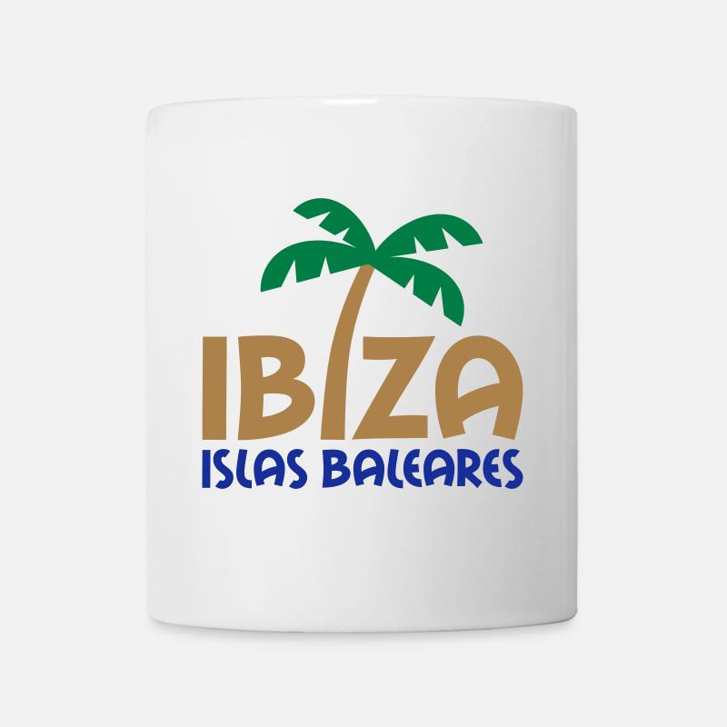 Ibiza, Îles Baléares (palmier comme i) - Mug blanc - blanc