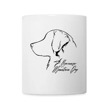 BERNESE MOUNTAIN DOG Profil Chiens Wilsigns - Mug blanc - blanc - Devant
