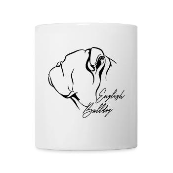 DEUTSCH BULLDOG Profil Chiens Chien Wilsigns - Mug blanc - blanc - Devant